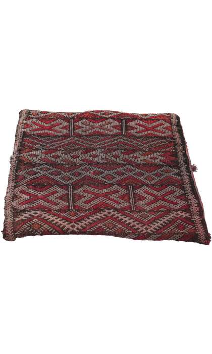 1 x 1 Moroccan Tribal Textile Fragment 78448