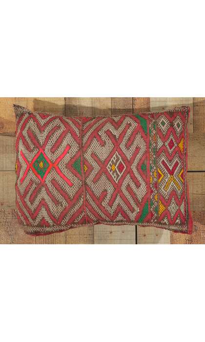 1 x 2 Vintage Zemmour Moroccan Rug Pillow 78446