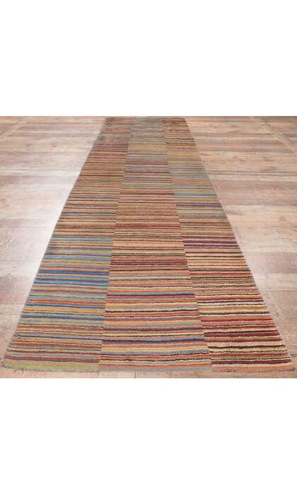 3 x 10 Colorful Striped Tibetan Runner Rug 78531