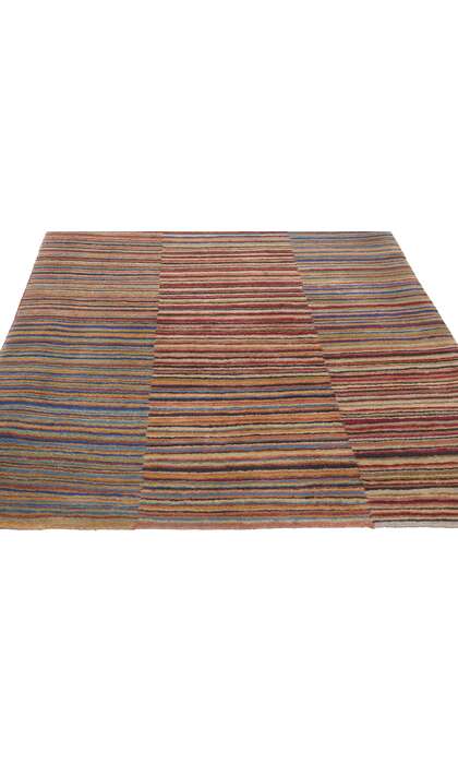 3 x 17 Colorful Striped Tibetan Runner Rug 78534