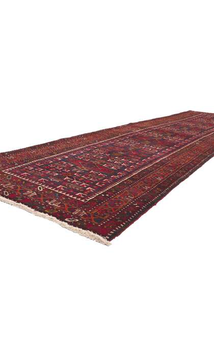 4 x 14 Antique Persian Heriz Rug Runner 61254