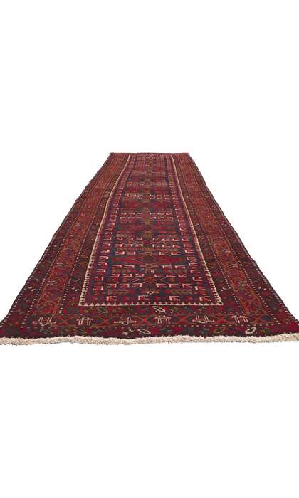 4 x 14 Antique Persian Heriz Rug Runner 61254