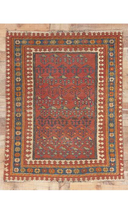4 x 5 Antique Persian Malayer Rug 53720