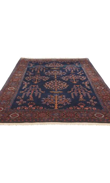 4 x 6 Antique Persian Sarouk Farahan Rug 78561