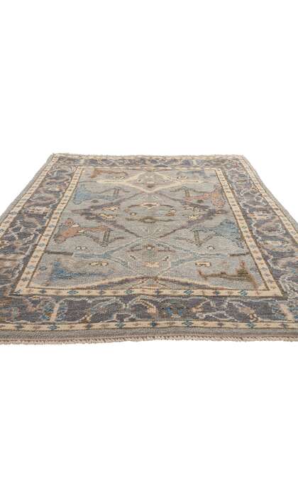 4 x 6 Small Modern Oushak Rug 80999