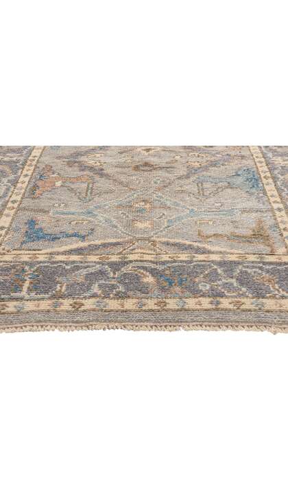 4 x 7 Earth-Tones Modern Oushak Rug 81001