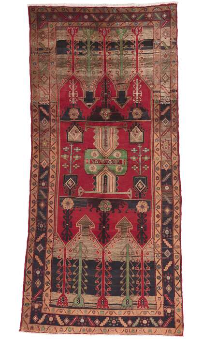 5 x 10 Vintage Persian Nahavand Hamadan Rug 61245