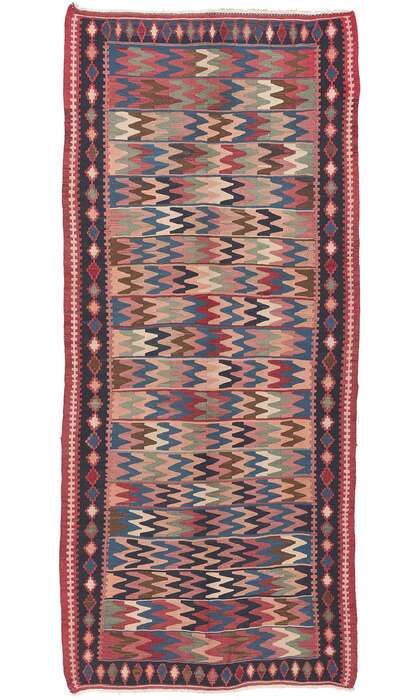 5 x 11 Vintage Persian Shahsavan Kilim Rug 61240