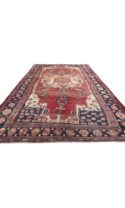 5 x 11 Vintage Persian Hamadan Rug 61249