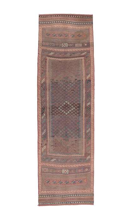 5 x 18 Vintage Persian Shahsavan Kilim Rug 61246