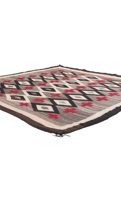 5 x 5 Antique Ganado Navajo Rug 78559