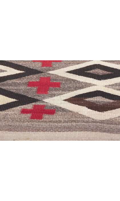 5 x 5 Antique Ganado Navajo Rug 78559