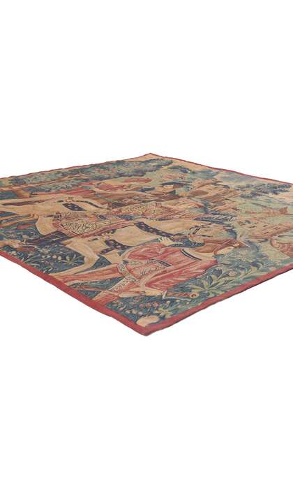 5 x 5 Vintage Medieval French Tapestry 78549