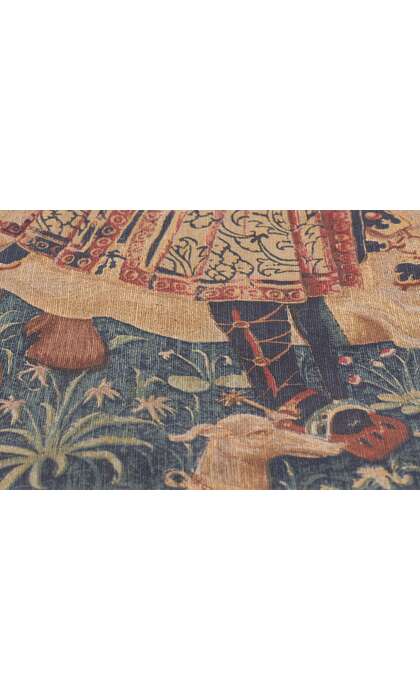 5 x 5 Vintage Medieval French Tapestry 78549