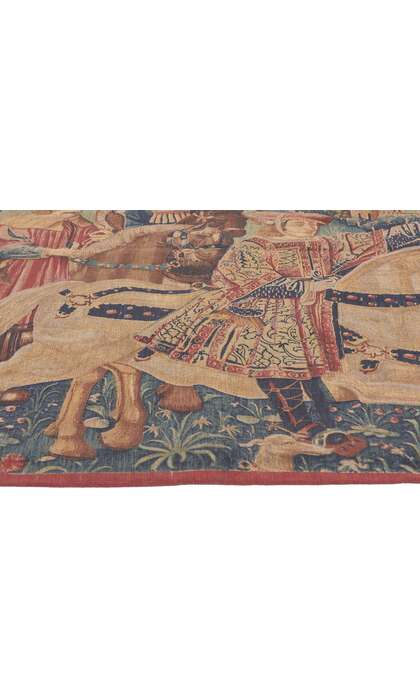 5 x 5 Vintage Medieval French Tapestry 78549