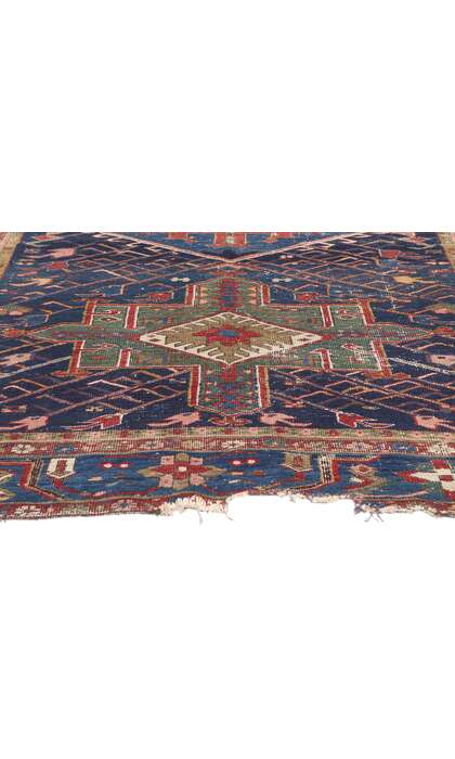 5 x 6 Antique Persian Serapi Rug 78541