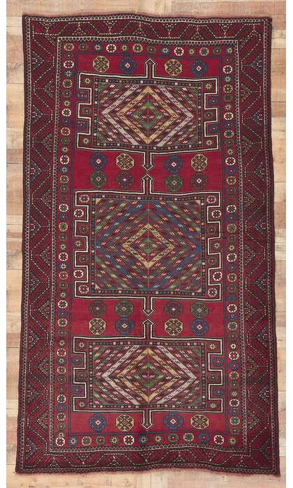5 x 9 Antique Nomadic Afghani Rug 61233