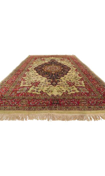 6 x 11 Vintage Indian Isfahan Rug 78304