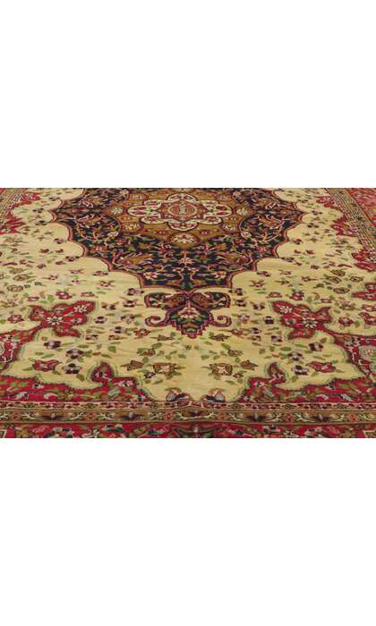 6 x 11 Vintage Indian Isfahan Rug 78304