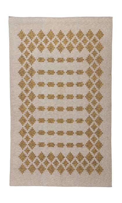 6 x 10 Vintage Reversible Swedish Rollakan Rug 74982