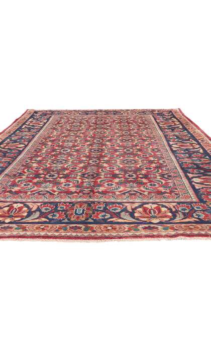 7 x 10 Vintage Red Persian Mahal Rug 61227