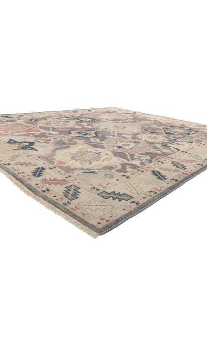 8 x 10 Earth-Tone Modern Oushak Rug 80988