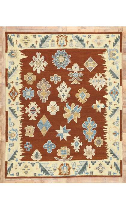 8 x 10 Oushak High-Low Rug 30895