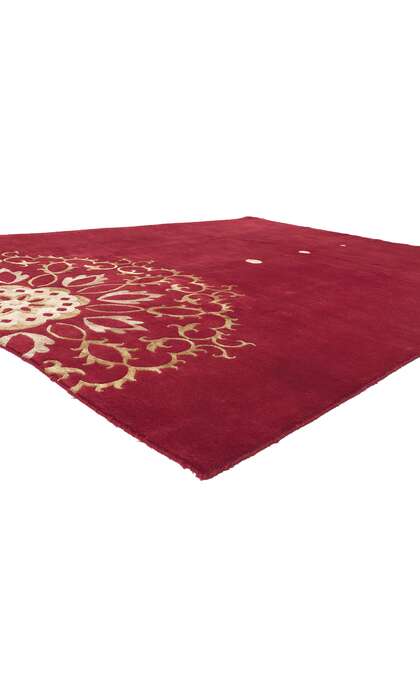 8 x 10 Red Chinese Floral Rug 78539