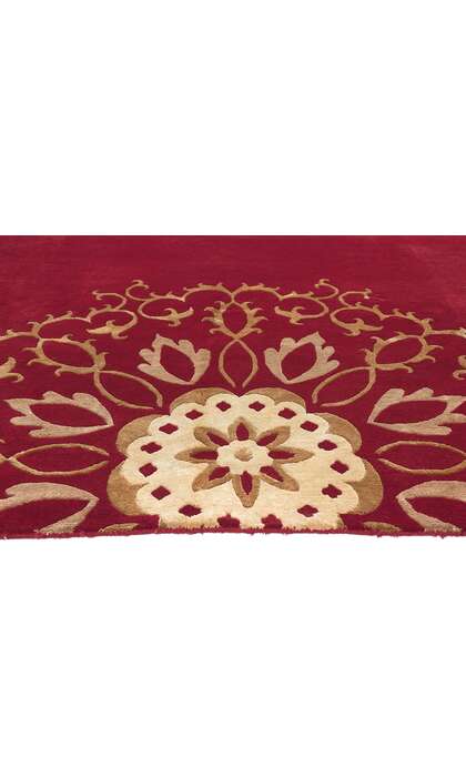 8 x 10 Red Chinese Floral Rug 78539
