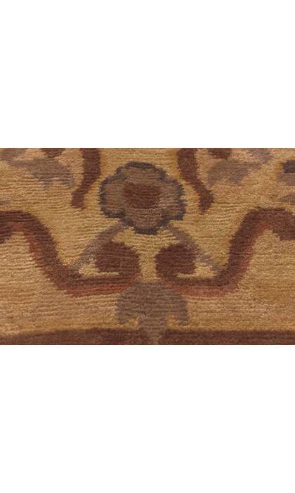 8 x 10 Earth-Tone Vintage Tibetan Rug 78458