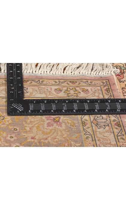 8 x 11 Vintage Pink Persian Tabriz Rug 77721