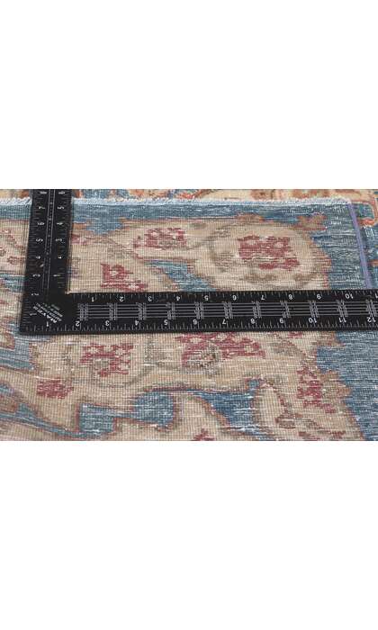 8 x 12 Vintage Blue Persian Isfahan Rug 61251