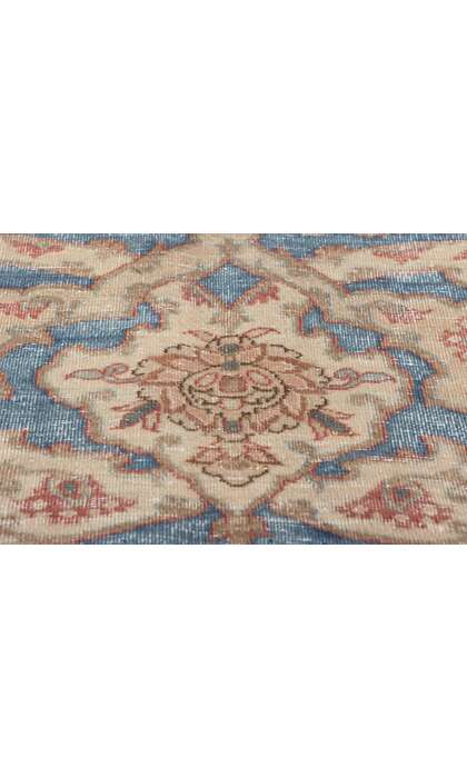 8 x 12 Vintage Blue Persian Isfahan Rug 61251