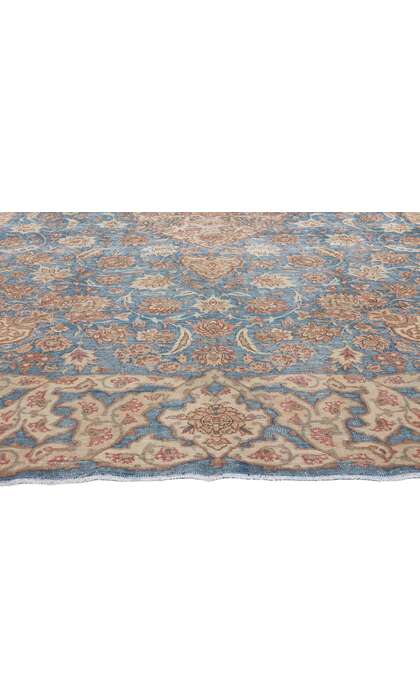 8 x 12 Vintage Blue Persian Isfahan Rug 61251