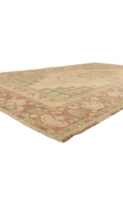 8 x 13 Vintage Turkish Oushak Rug 53680