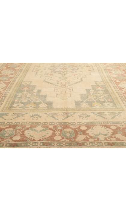 8 x 13 Vintage Turkish Oushak Rug 53680