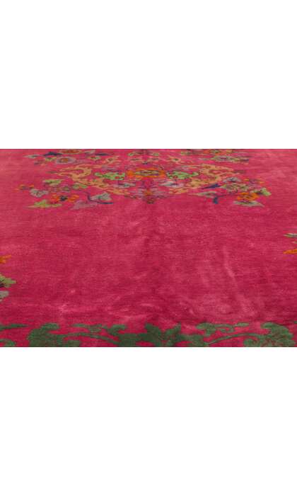 9 x 12 Antique Chinese Art Deco Rug 78301