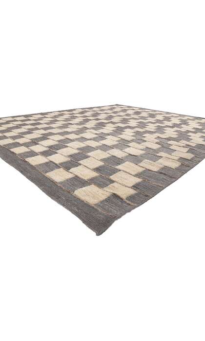 9 x 11 Earth-Tones Modern Moroccan Rug 80996