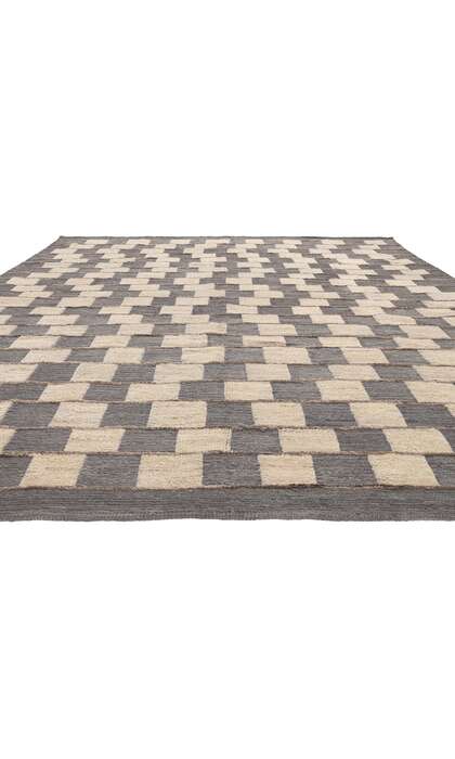 9 x 11 Earth-Tones Modern Moroccan Rug 80996