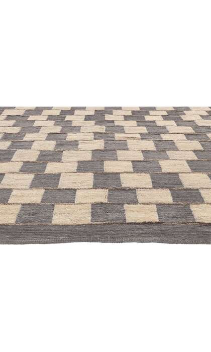 9 x 11 Earth-Tones Modern Moroccan Rug 80996