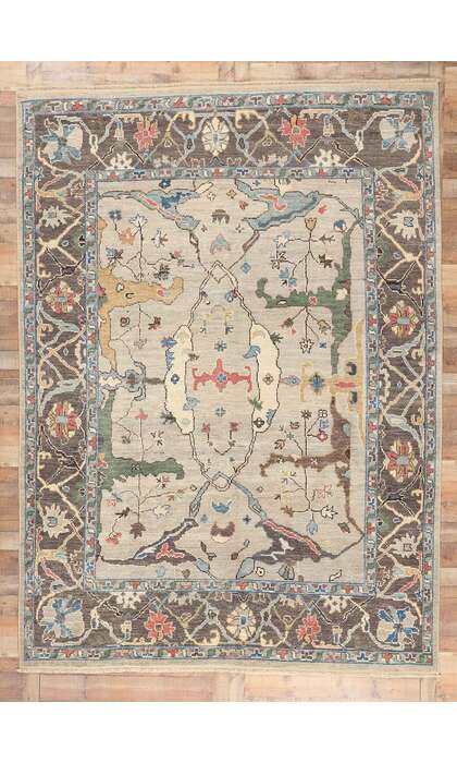 9 x 12 Modern Oushak Rug 80987