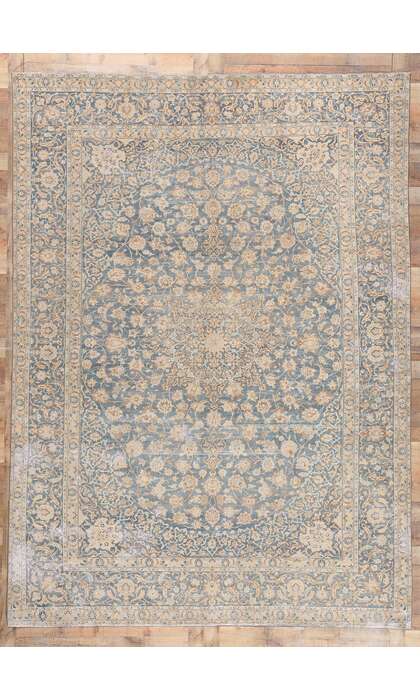 9 x 12 Antique Persian Tabriz Rug 61244