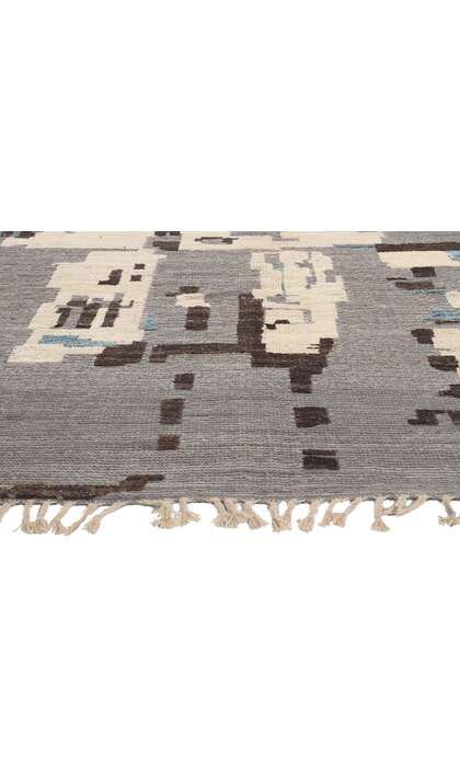 9 x 12 Modern Moroccan Rug High Low Pile 80985