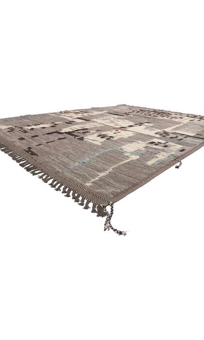 9 x 12 Modern Moroccan Rug High Low Pile 80982