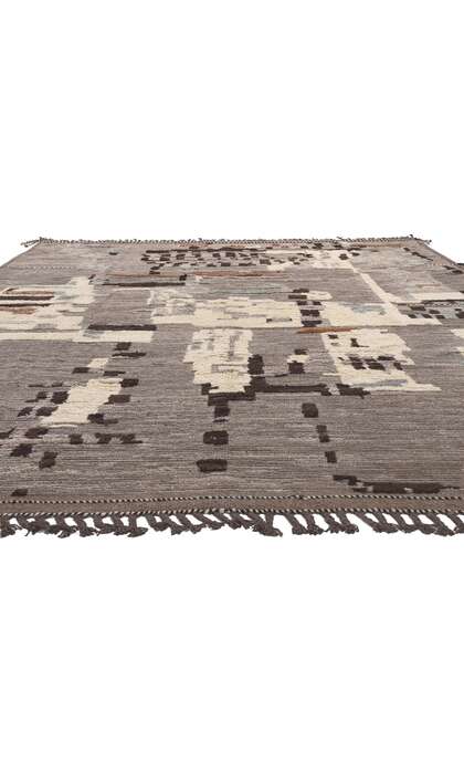9 x 12 Modern Moroccan Rug High Low Pile 80982