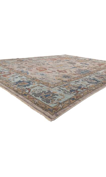 9 x 12 Modern Oushak Rug 81004