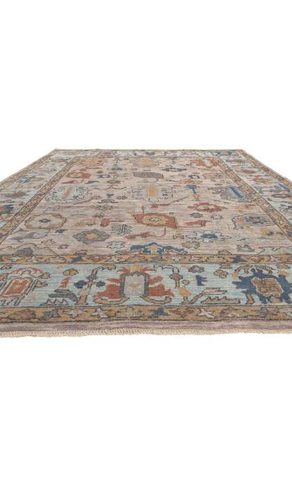 9 x 12 Modern Oushak Rug 81004