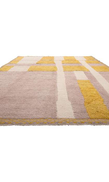 9 x 12 Modern Color Block Moroccan Rug 81014
