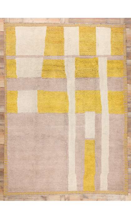 9 x 12 Modern Color Block Moroccan Rug 81014