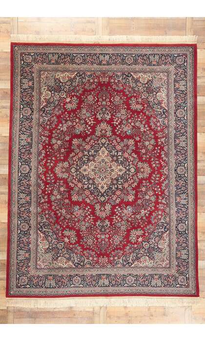 9 x 12 Vintage Pakistani Kerman Rug 78555